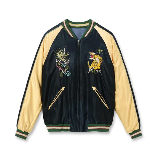 テーラー東洋 Lot No. TT15683-119 Early 1950s Style Acetate Souvenir Jacket “DRAGON HEAD” × “EAGLE” (AGING MODEL)