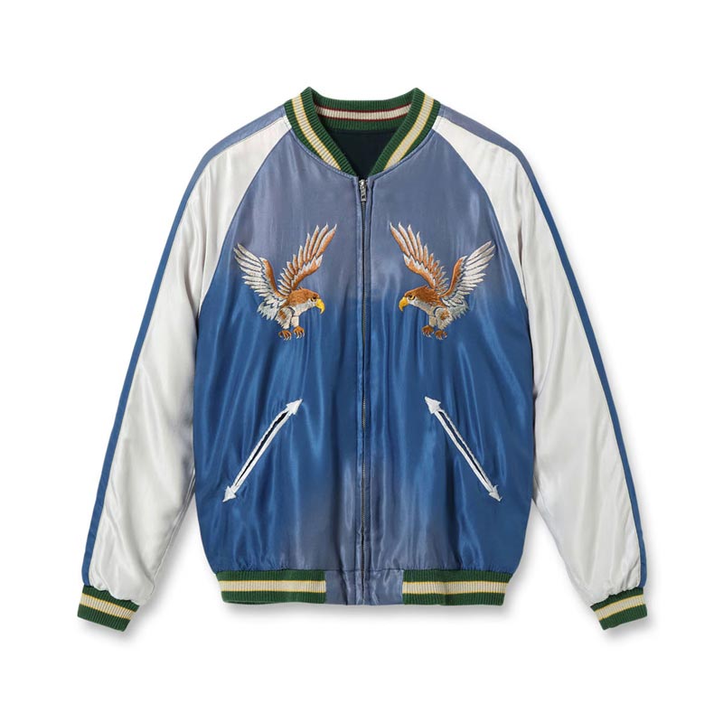 テーラー東洋 Lot No. TT15683-119 Early 1950s Style Acetate Souvenir Jacket “DRAGON HEAD” × “EAGLE” (AGING MODEL)
