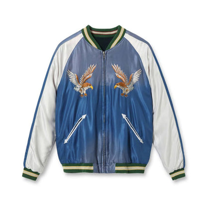 テーラー東洋 Lot No. TT15683-119 Early 1950s Style Acetate Souvenir Jacket “DRAGON HEAD” × “EAGLE” (AGING MODEL)