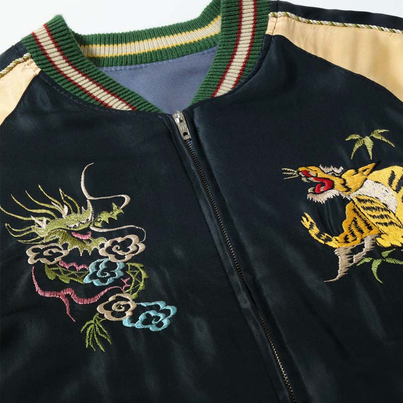 テーラー東洋 Lot No. TT15683-119 Early 1950s Style Acetate Souvenir Jacket “DRAGON HEAD” × “EAGLE” (AGING MODEL)