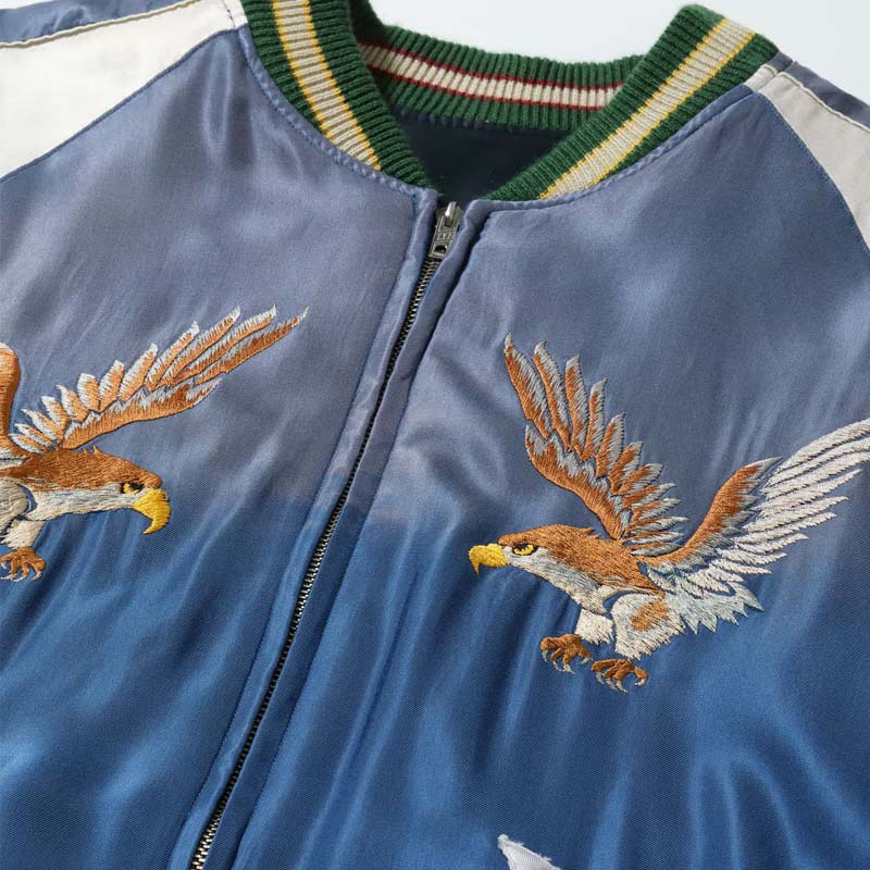 テーラー東洋 Lot No. TT15683-119 Early 1950s Style Acetate Souvenir Jacket “DRAGON HEAD” × “EAGLE” (AGING MODEL)