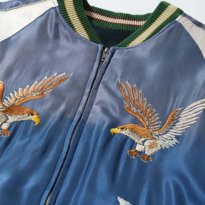 テーラー東洋 Lot No. TT15683-119 Early 1950s Style Acetate Souvenir Jacket “DRAGON HEAD” × “EAGLE” (AGING MODEL)