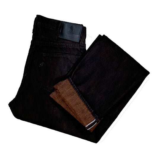 15oz Black x kakishibu  Extra Slub Regular Straight