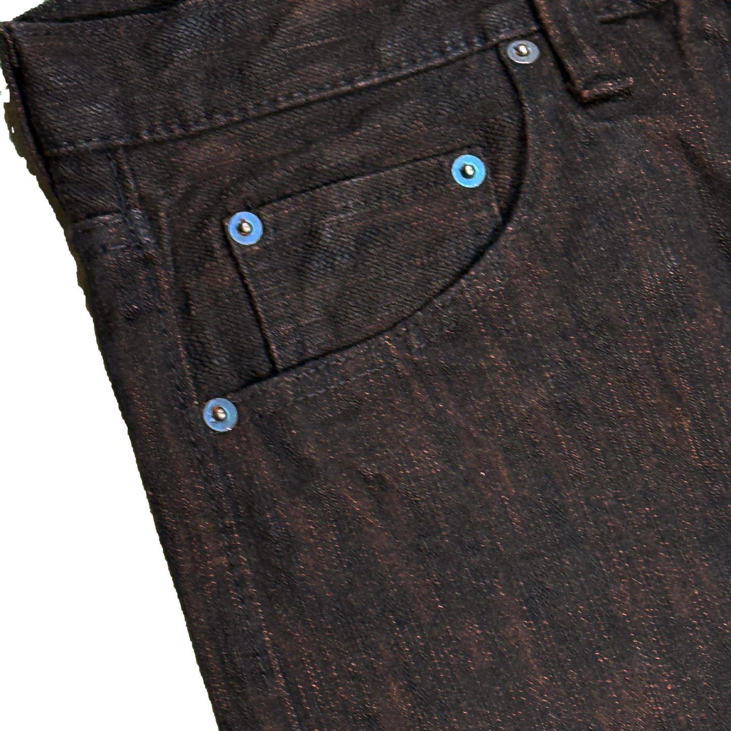 15oz Black x kakishibu  Extra Slub Relaxed Tapered