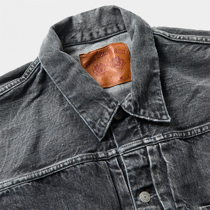 フルカウント 2107BKHW Type 1 Black Denim Jacket Dardford (24SS:Limited Collection） ブラックデニムバージョン デニムジャケット