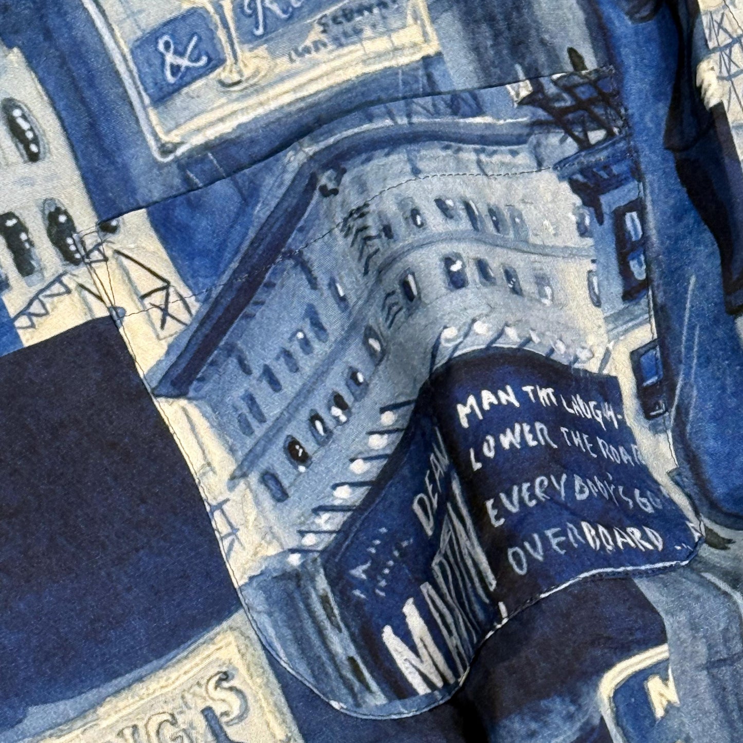 ALOHA SHIRT TIMES SQUARE:BLUE