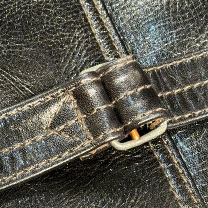 Y'2LEATHER×UNIQUE JEAN STORE別注企画【COTAN[PEKO]】ブラック メンズ レザー ジャケット ファーストタイプ