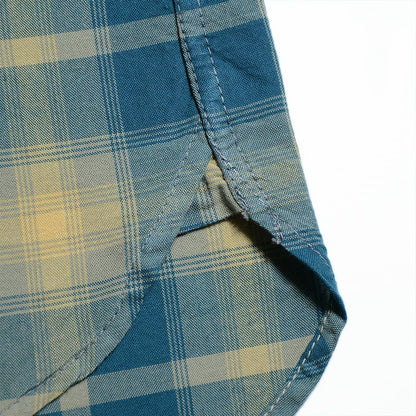 デラックスウエア LV-28 60s CHECK PATTERN スルーチェックシャツ NAVY