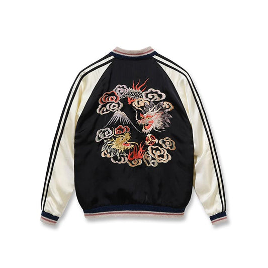 テーラー東洋 Lot No.TT15531-119 Early 1950s Style Acetate Souvenir Jacket “KOSHO & CO.” Special Edition “DUELLING DRAGONS” × “JAPAN MAP (HAND PRINT)”