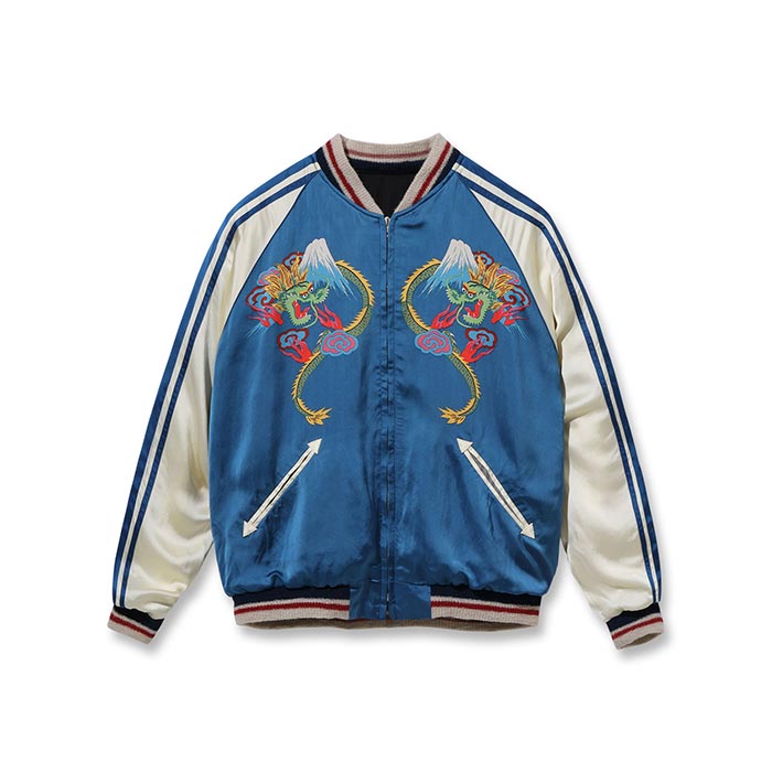 テーラー東洋 Lot No.TT15531-119 Early 1950s Style Acetate Souvenir Jacket “KOSHO & CO.” Special Edition “DUELLING DRAGONS” × “JAPAN MAP (HAND PRINT)”