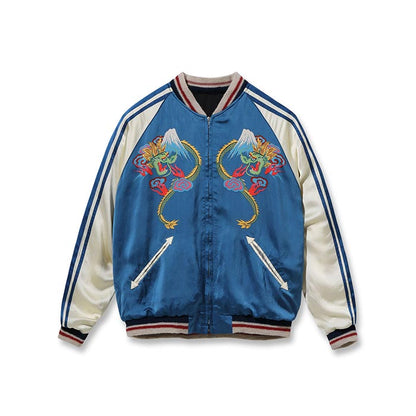 テーラー東洋 Lot No.TT15531-119 Early 1950s Style Acetate Souvenir Jacket “KOSHO & CO.” Special Edition “DUELLING DRAGONS” × “JAPAN MAP (HAND PRINT)”
