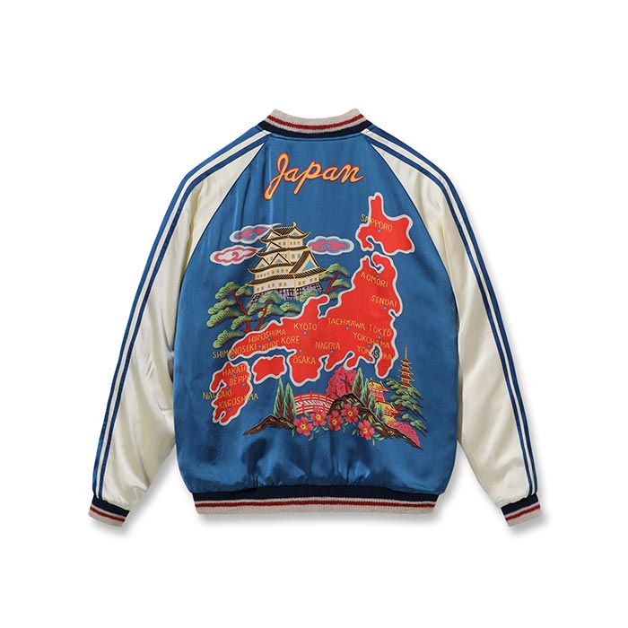 テーラー東洋 Lot No.TT15531-119 Early 1950s Style Acetate Souvenir Jacket “KOSHO & CO.” Special Edition “DUELLING DRAGONS” × “JAPAN MAP (HAND PRINT)”
