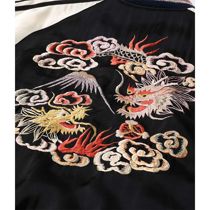 テーラー東洋 Lot No.TT15531-119 Early 1950s Style Acetate Souvenir Jacket “KOSHO & CO.” Special Edition “DUELLING DRAGONS” × “JAPAN MAP (HAND PRINT)”