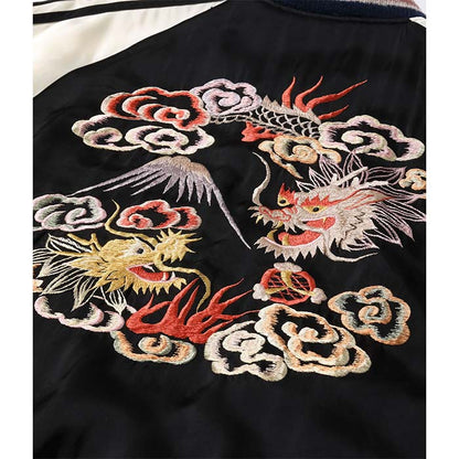 テーラー東洋 Lot No.TT15531-119 Early 1950s Style Acetate Souvenir Jacket “KOSHO & CO.” Special Edition “DUELLING DRAGONS” × “JAPAN MAP (HAND PRINT)”
