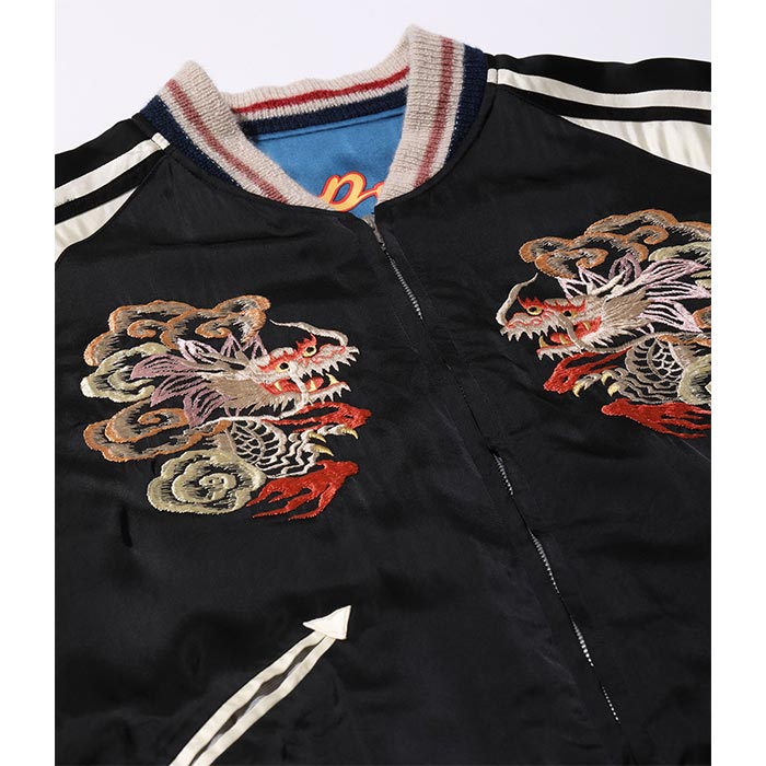 テーラー東洋 Lot No.TT15531-119 Early 1950s Style Acetate Souvenir Jacket “KOSHO & CO.” Special Edition “DUELLING DRAGONS” × “JAPAN MAP (HAND PRINT)”