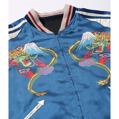 テーラー東洋 Lot No.TT15531-119 Early 1950s Style Acetate Souvenir Jacket “KOSHO & CO.” Special Edition “DUELLING DRAGONS” × “JAPAN MAP (HAND PRINT)”