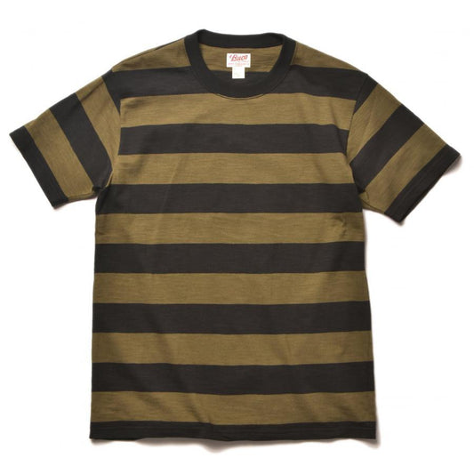 ブコ BC20007 BUCO STRIPE TEE S/S OLIVE 半袖 ボーダーTシャツ