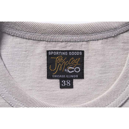 ジョーマッコイ MC24024 JOE MCCOY TEE / WACO LONG-HORNS グレー メンズ 半袖Tシャツ バインダーネック バックプリント