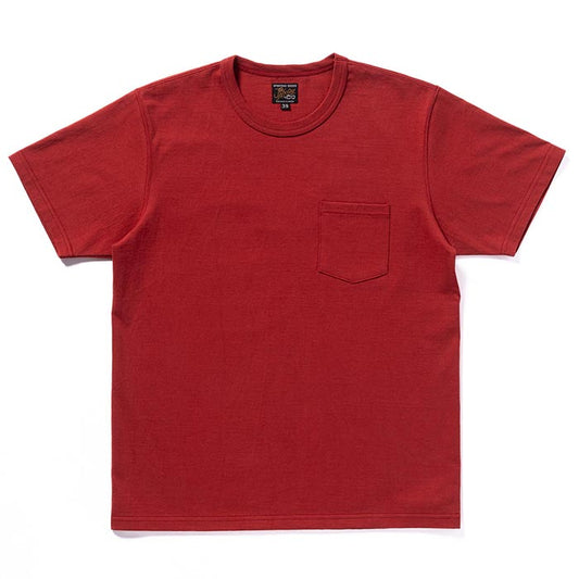 ジョーマッコイ MC24024 JOE MCCOY TEE / WACO LONG-HORNS チェリー メンズ 半袖Tシャツ バインダーネック バックプリント