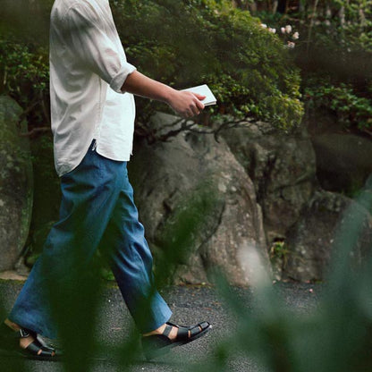 ブラザーブリッジ R011 HEMINGWAY VEGETABLE BLK/COW ヘミングウェイ ブラック メンズ レザー フィシャーマンサンダル