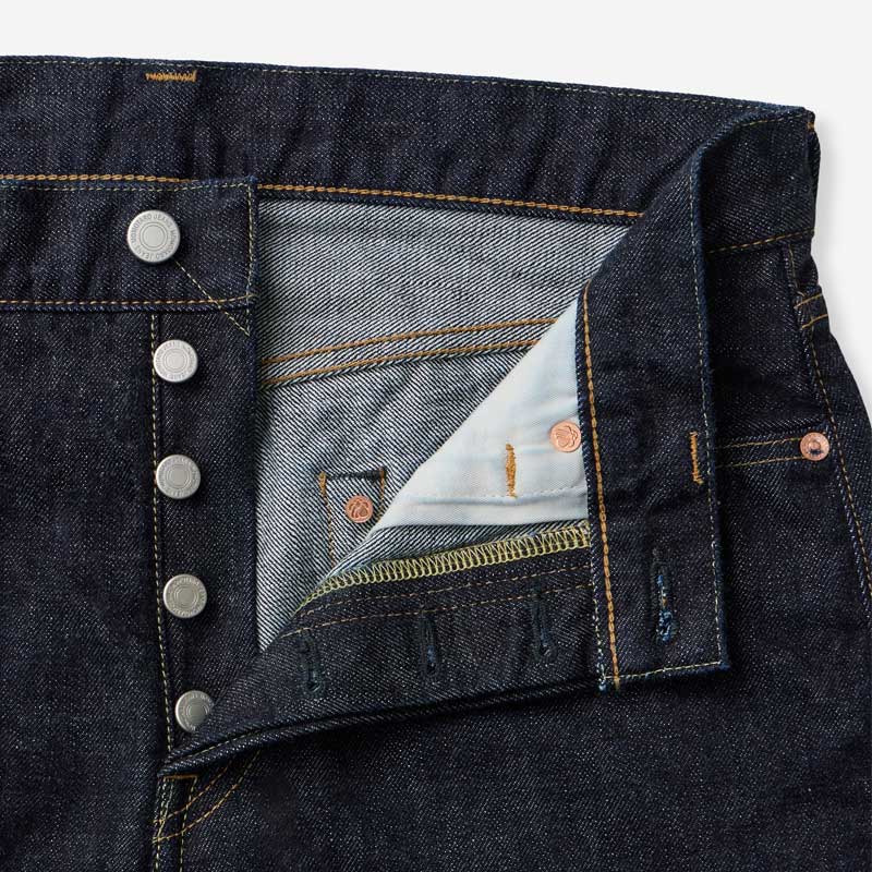 桃太郎ジーンズ MMJB0101 #100 CLASSIC STRAIGHT TOKUNO BLUE 15.7oz ボタンフライ クラシック ストレート メンズ デニム ジーンズ