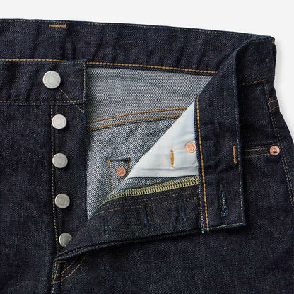 桃太郎ジーンズ MMJB0101 #100 CLASSIC STRAIGHT TOKUNO BLUE 15.7oz ボタンフライ クラシック ストレート メンズ デニム ジーンズ