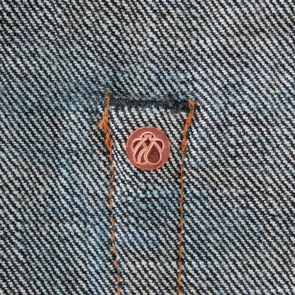 桃太郎ジーンズ MMJB0101 #100 CLASSIC STRAIGHT TOKUNO BLUE 15.7oz ボタンフライ クラシック ストレート メンズ デニム ジーンズ