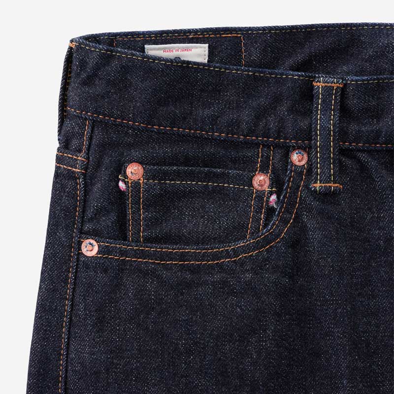 桃太郎ジーンズ MMJB0101 #100 CLASSIC STRAIGHT TOKUNO BLUE 15.7oz ボタンフライ クラシック ストレート メンズ デニム ジーンズ