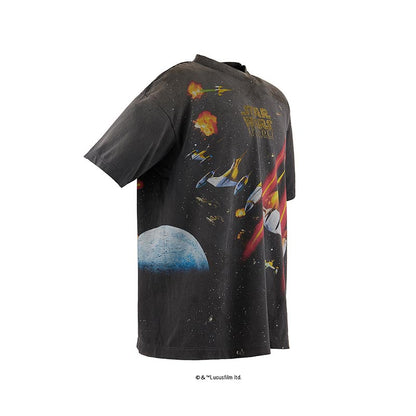セントマイケル SM-HR8-0000-C62 STARWARS SW_SS TEE / BLACK  メンズ 半袖 プリント Tシャツ スターウォーズ コラボ