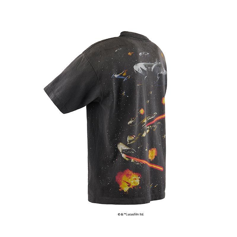 セントマイケル SM-HR8-0000-C62 STARWARS SW_SS TEE / BLACK  メンズ 半袖 プリント Tシャツ スターウォーズ コラボ