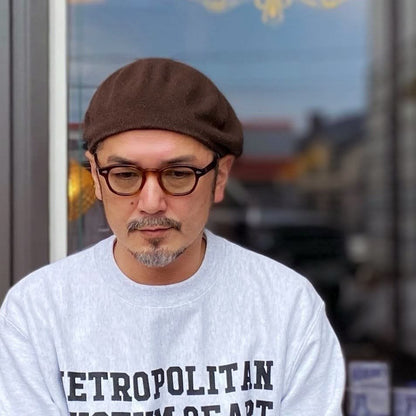 HIGHLANDS COTTON BERET:BROWN