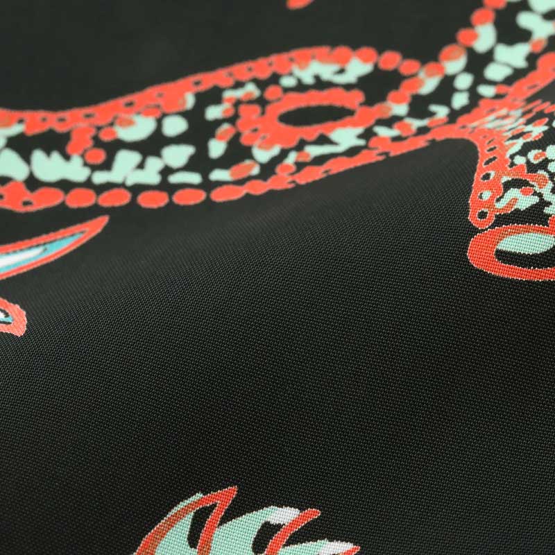 サンサーフ Lot No. SS39417 RAYON HAWAIIAN SHIRT “BUG EYED FISH” ブラック メンズ レーヨン アロハシャツ