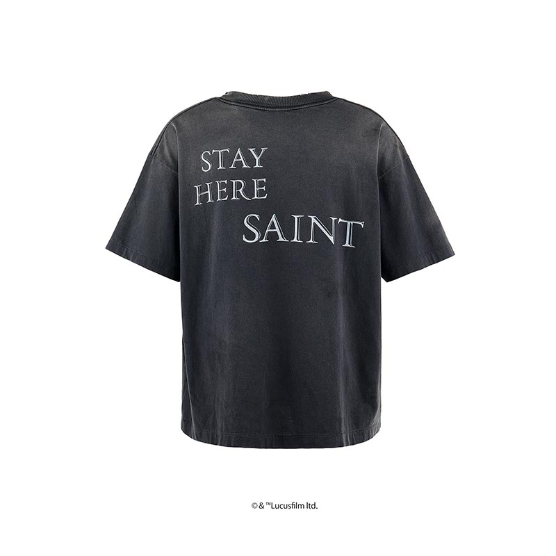セントマイケル SM-HR8-0000-C63 DARTHVADER SW_SS TEE / BLACK メンズ 半袖 プリント Tシャツ  バックプリント スターウォーズ コラボ