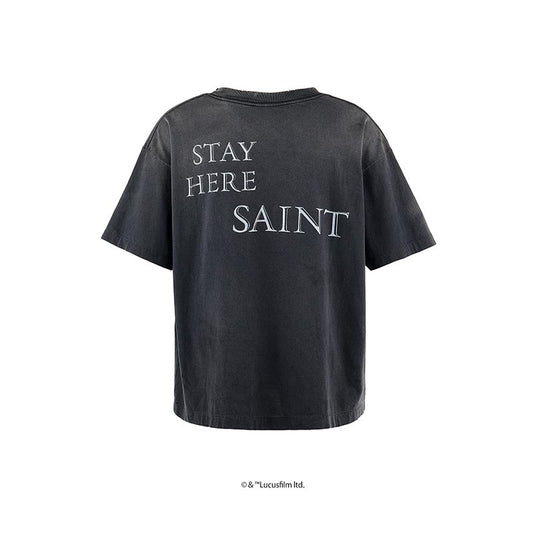セントマイケル SM-HR8-0000-C63 DARTHVADER SW_SS TEE / BLACK メンズ 半袖 プリント Tシャツ  バックプリント スターウォーズ コラボ