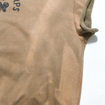 バウワウ BW241-UMSSS USMC SS SWEAT SHIRTS コヨーテ サンバーン メンズ 半袖 プリント スウェット ミリタリー 日焼け加工