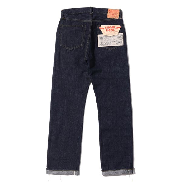 シュガーケーン Lot No. SC49009 / SUGAR CANE Super “Denim” Collectibles #09 13.5oz. BLUE DENIM WAIST OVERALLS “S1943” MODEL 420N NON WASH ストレート ジーンズ デニム 大戦モデル ノンウォッシュ メンズ