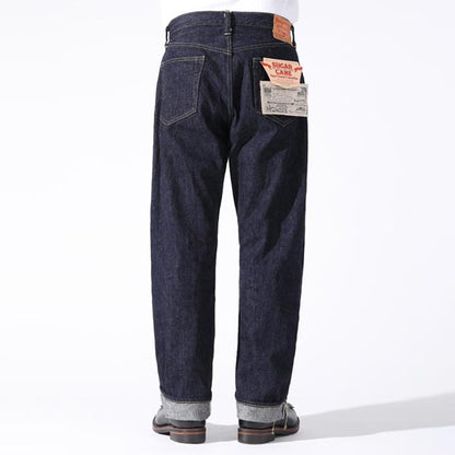シュガーケーン Lot No. SC49009 / SUGAR CANE Super “Denim” Collectibles #09 13.5oz. BLUE DENIM WAIST OVERALLS “S1943” MODEL 420N NON WASH ストレート ジーンズ デニム 大戦モデル ノンウォッシュ メンズ