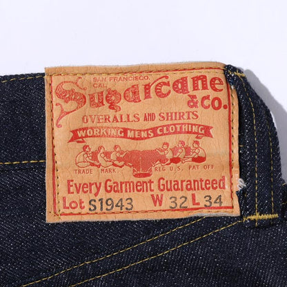 シュガーケーン Lot No. SC49009 / SUGAR CANE Super “Denim” Collectibles #09 13.5oz. BLUE DENIM WAIST OVERALLS “S1943” MODEL 420N NON WASH ストレート ジーンズ デニム 大戦モデル ノンウォッシュ メンズ