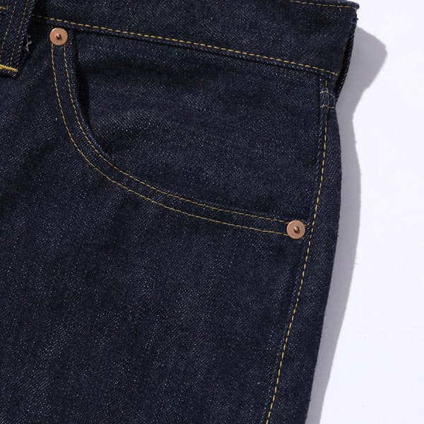 シュガーケーン Lot No. SC49009 / SUGAR CANE Super “Denim” Collectibles #09 13.5oz. BLUE DENIM WAIST OVERALLS “S1943” MODEL 420N NON WASH ストレート ジーンズ デニム 大戦モデル ノンウォッシュ メンズ