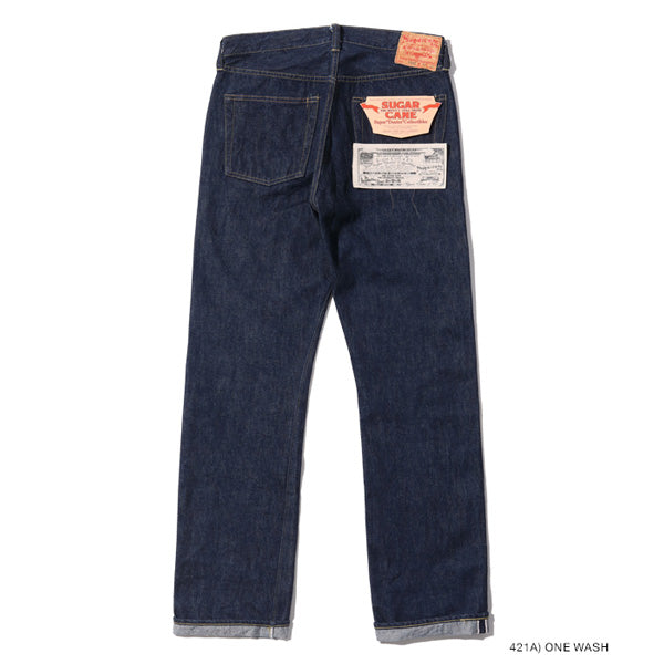 シュガーケーン Lot No. SC49007 / SUGAR CANE Super “Denim” Collectibles #07 13.5oz. BLUE DENIM WAIST OVERALLS “1946” MODEL  420N) NON WASH ストレート ジーンズ デニム ノンウォッシュ メンズ