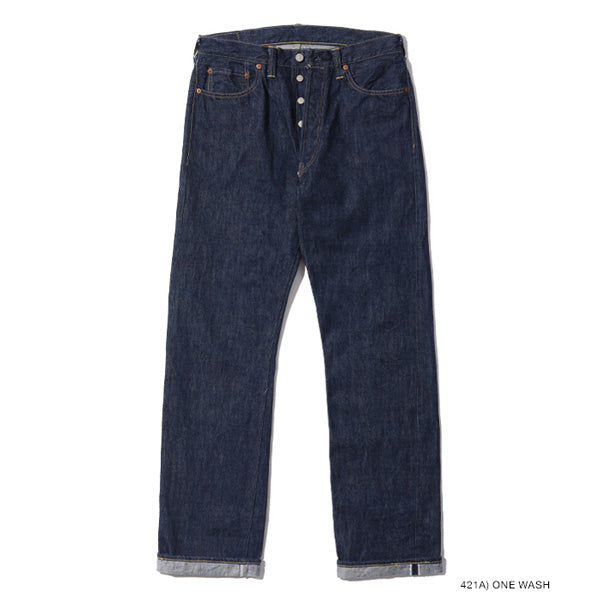 シュガーケーン Lot No. SC49007 / SUGAR CANE Super “Denim” Collectibles #07 13.5oz. BLUE DENIM WAIST OVERALLS “1946” MODEL  420N) NON WASH ストレート ジーンズ デニム ノンウォッシュ メンズ