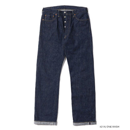 シュガーケーン Lot No. SC49007 / SUGAR CANE Super “Denim” Collectibles #07 13.5oz. BLUE DENIM WAIST OVERALLS “1946” MODEL  420N) NON WASH ストレート ジーンズ デニム ノンウォッシュ メンズ