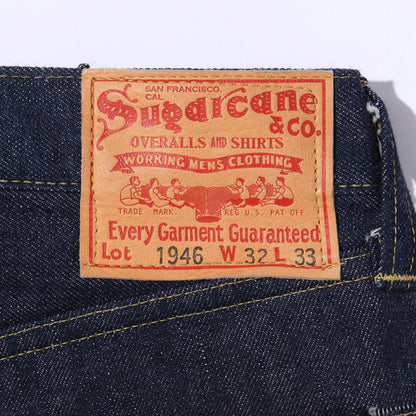 シュガーケーン Lot No. SC49007 / SUGAR CANE Super “Denim” Collectibles #07 13.5oz. BLUE DENIM WAIST OVERALLS “1946” MODEL  420N) NON WASH ストレート ジーンズ デニム ノンウォッシュ メンズ