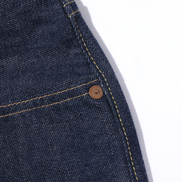 シュガーケーン Lot No. SC49007 / SUGAR CANE Super “Denim” Collectibles #07 13.5oz. BLUE DENIM WAIST OVERALLS “1946” MODEL  420N) NON WASH ストレート ジーンズ デニム ノンウォッシュ メンズ