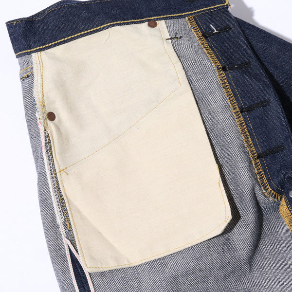 シュガーケーン Lot No. SC49007 / SUGAR CANE Super “Denim” Collectibles #07 13.5oz. BLUE DENIM WAIST OVERALLS “1946” MODEL  420N) NON WASH ストレート ジーンズ デニム ノンウォッシュ メンズ