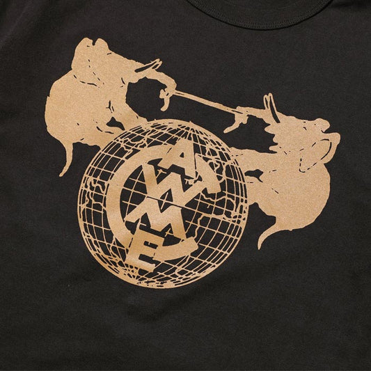 ジェラード AB81228 Cawme Tee ブラック メンズ 半袖 プリント Tシャツ