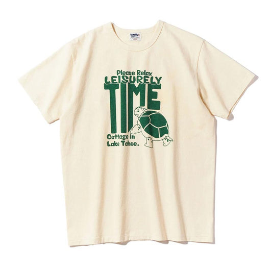 フェローズ 25S-PMT6 LEISURELY TIME S.ホワイトメンズ 半袖 プリント Tシャツ