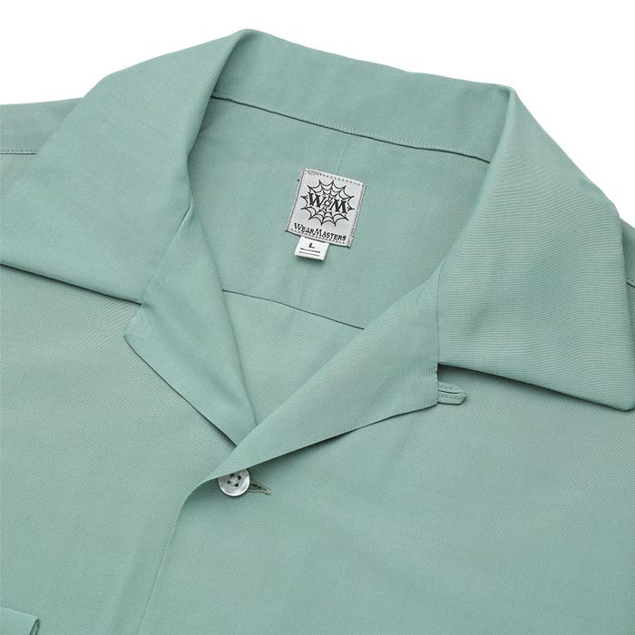 ウエアマスターズ Lot.835 Flap Pocket Rayon L/S Shirt ミント メンズ 長袖 レーヨン シャツ オープンカラーL/Sシャツ