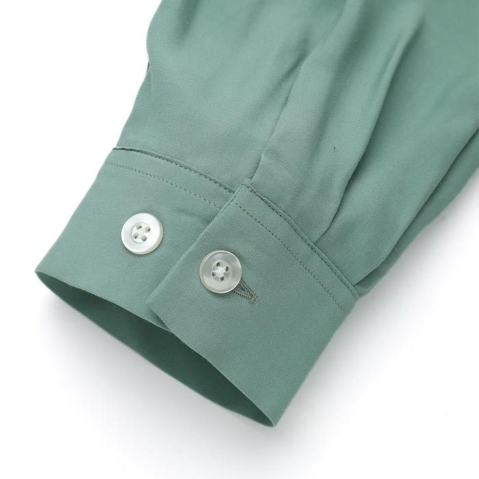 ウエアマスターズ Lot.835 Flap Pocket Rayon L/S Shirt ミント メンズ 長袖 レーヨン シャツ オープンカラーL/Sシャツ
