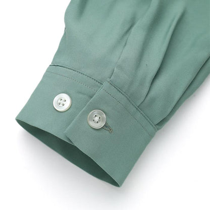 ウエアマスターズ Lot.835 Flap Pocket Rayon L/S Shirt ミント メンズ 長袖 レーヨン シャツ オープンカラーL/Sシャツ